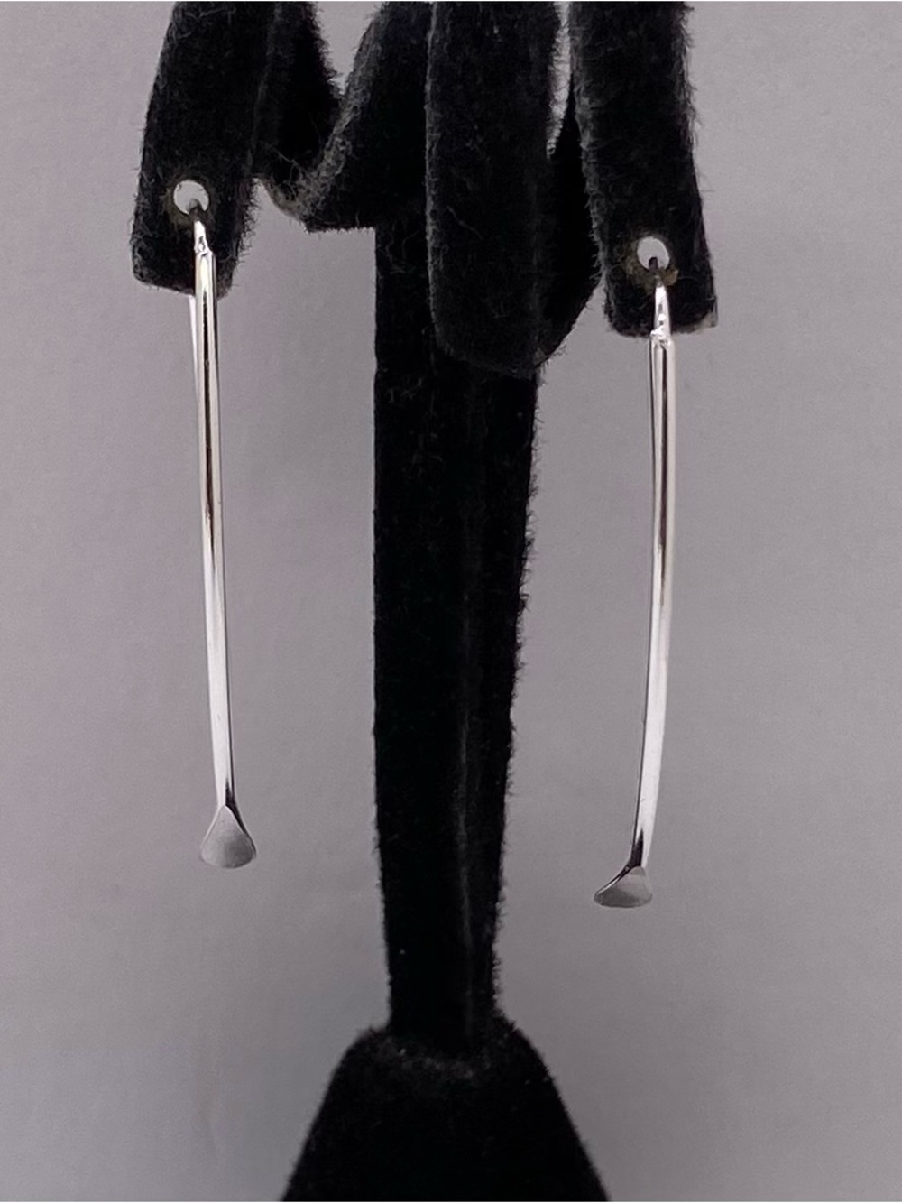 Minimalist Wand 925 Sterling Silver Drop Earrings